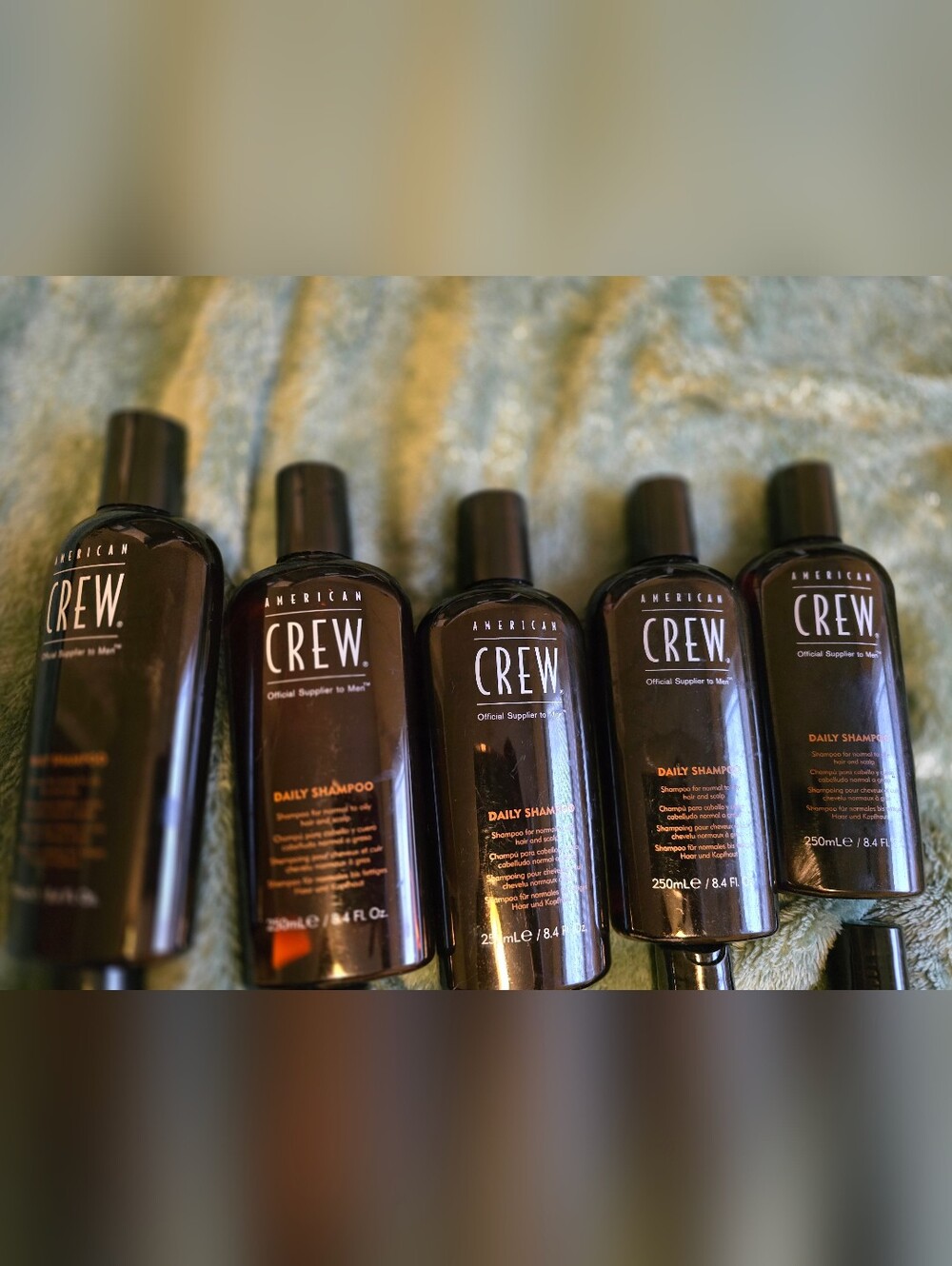 FIVE AMERICAN CREW Mens Daily Shampoo 8.4 FL OZ EACH